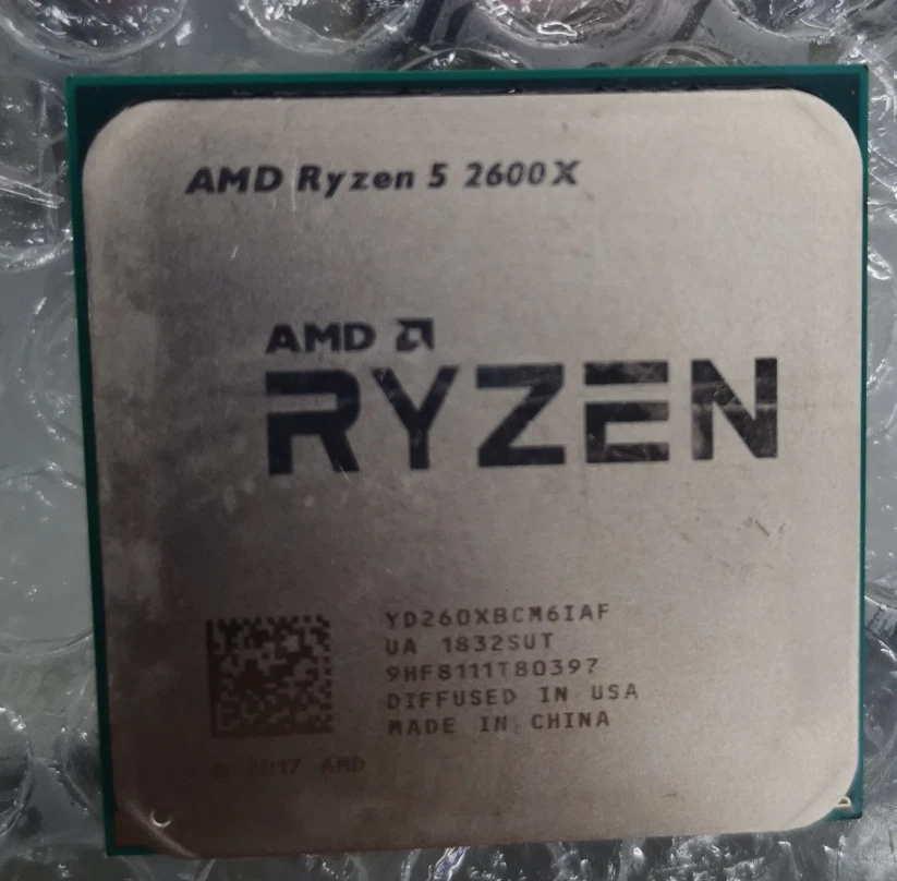 Procesador CPU AMD Ryzen 5 2600X R5 2600X 6 núcleos 3,6 GHz Socket AM4 95W usado - Imagen 1 de 1