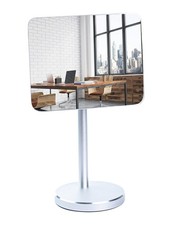WatchYrBack Desk and Cubicle Mirror to See Behind You, 72"L x 48"W, Silver