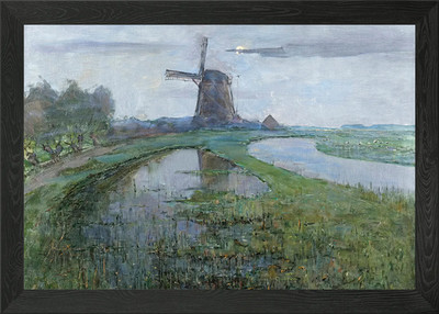Oostzijdse Mühle gerahmtes Wandbild Poster Leinwanddruck Bild