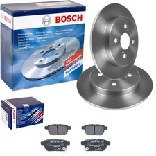 BOSCH BREMSSCHEIBEN 259mm + BELÄGE HINTEN passend für TOYOTA YARIS P9 + IQ