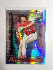 2025 Topps Chrome - Cristian Mena #102 Prism Refractor (RC)
