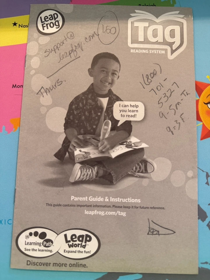 LeapFrog Tag Interactive United States Map 2 Sided Jumbo Size 35 X 20 - Image 3 of 4