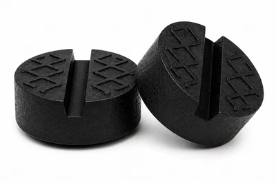 2x Trolley Jack Pad Rubber Pinch Weld Adapter Lifting Puck Block Universal Heavy - Image 1 of 4