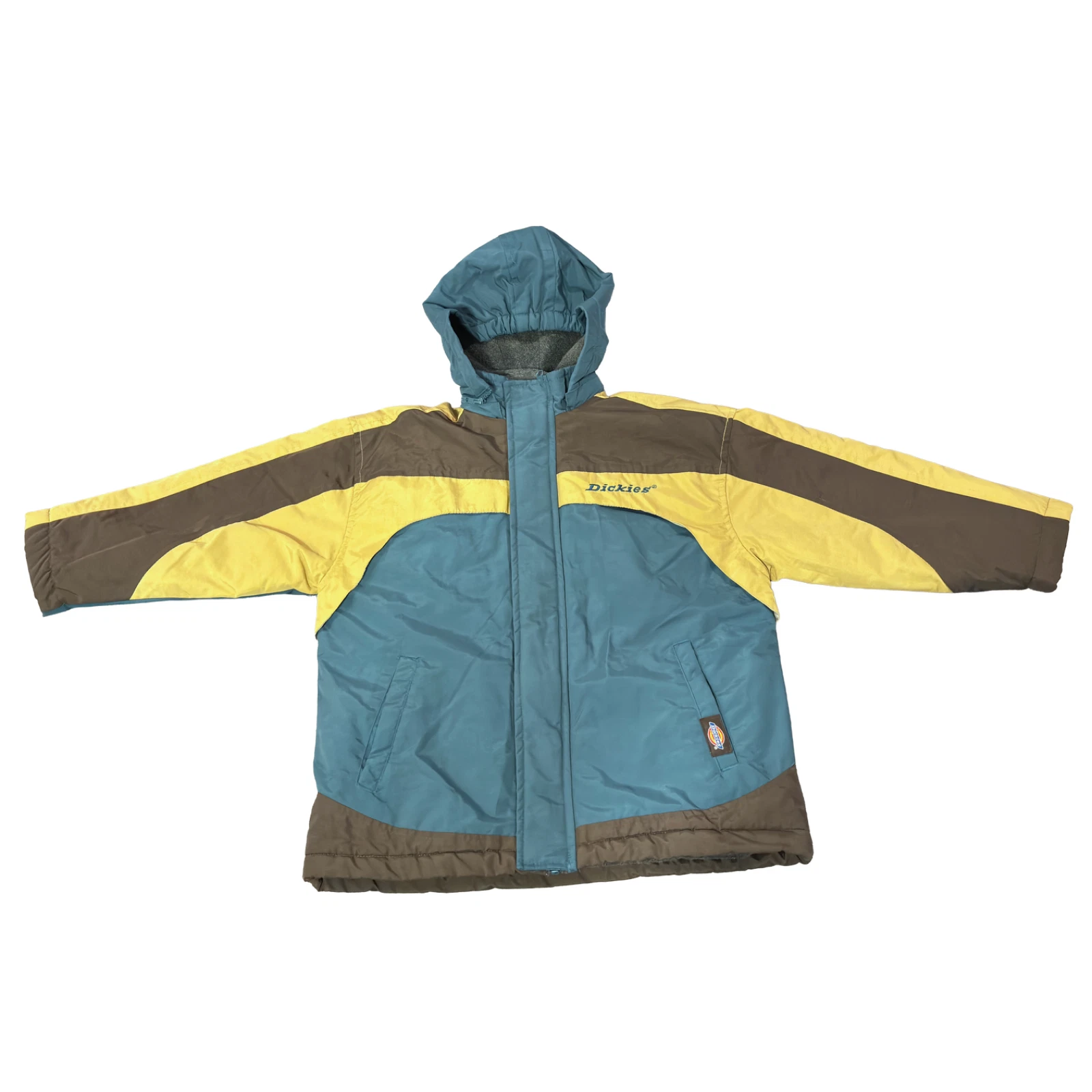 Dickies Teal Colorblock Insulated Full Zip Winter Parka Jacket Size Small
Opens in a new window or t