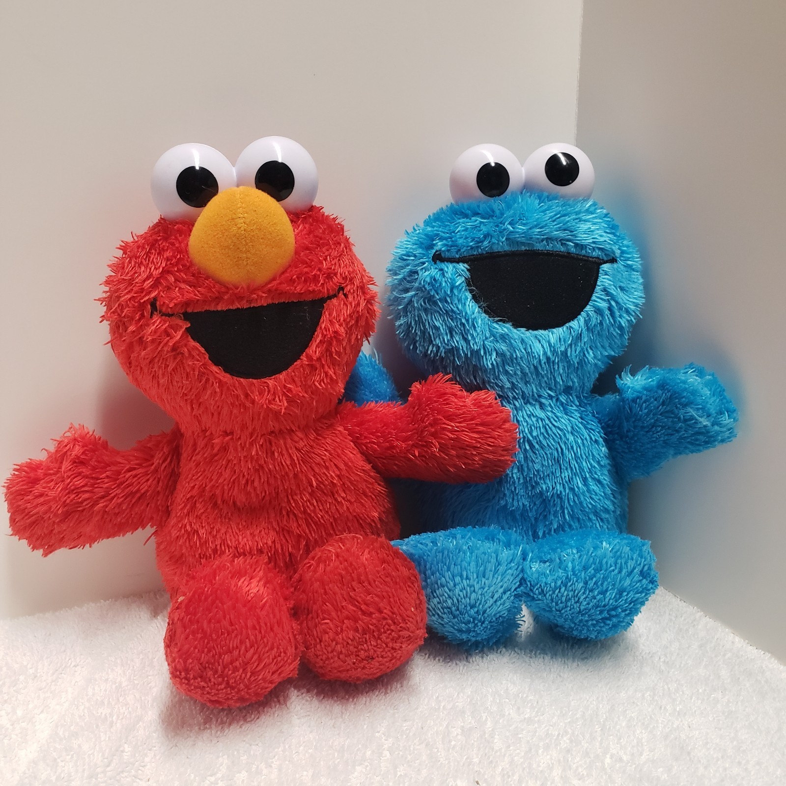 Sesame Street Tickle Me Elmo & Cookie Monster Laughing Talking Stuffed Animal