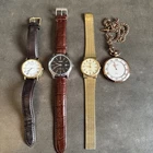 Vintage Watch Bundle Seiko Lorus Rotary Pocket Watch Untested Spares Repairs X 4