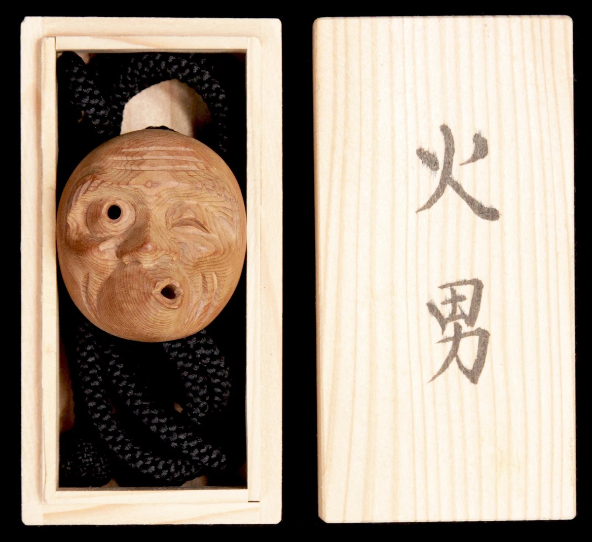 Japanese Wood Mask In Antique Japanese Netsuke for sale | eBay