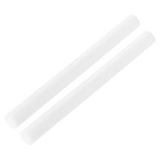ABS Plastic Rod Round 25 mm x 300mm White for Model Material 2 Pcs