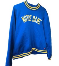 Vtg 70s Champion Products Blue Bar Notre Dame Sweatshirt XL USA Made AS-IS