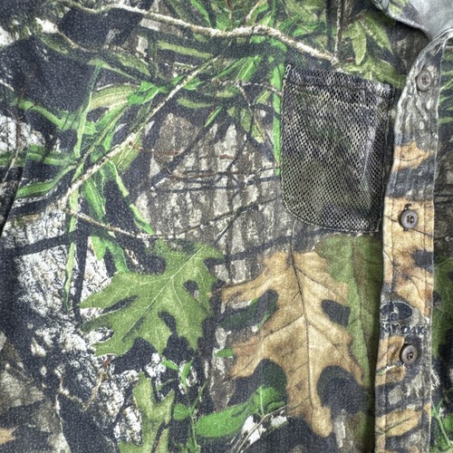 FieldStaff Mossy Oak National Wild Turkey Federation button up shirt Hunting VTG - Picture 11 of 16
