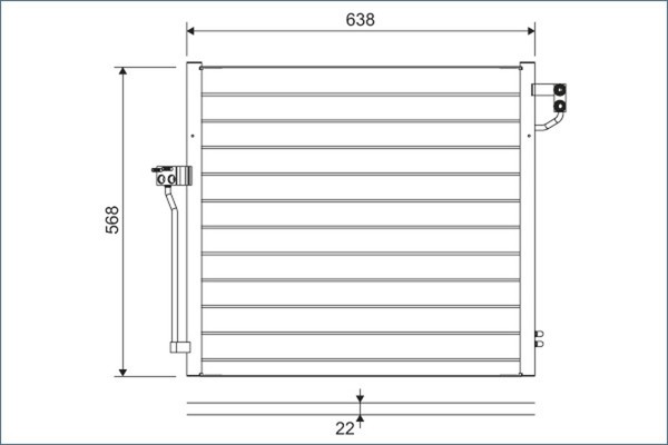 Kondensator Klimaanlage Valeo 822623 Aluminium FüR Mercedes GLE W166 Klasse C292-image