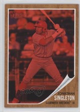 2011 Heritage Minor League Edition Red Tint /620 Jon Singleton Jonathan #154 l5x