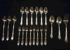 Rogers Co Stainless Korea Flatware Dream Rose Pattern 20 Piece