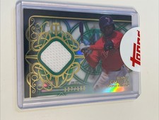 2015 Topps Tribute Rusney Castillo /150 #TR-RUC Green Game Used Relic Red Sox