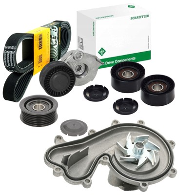 CONTI 6PK2535 Keilrippenriemen + INA WAPU Rollen Satz für AUDI A8 D4 Q7 3.0 TDi