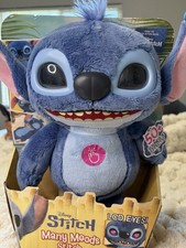 Disney Stitch Many Moods Plush LCD Eyes 50 Sounds Interactive Toy