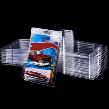 12Pack Clear Protector Case Plastic Display For Hot Wheels  Matchbox Basic Cars