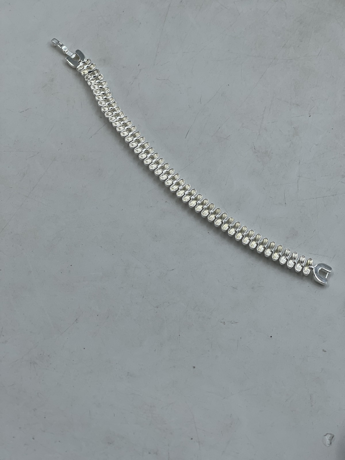 Jenny Bird 7-Inch Sofia Bracelet Silver Dipped Brass