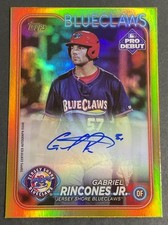 2024 Topps Pro Debut Gabriel Rincones Jr. #PD-54 Gold Foil Autograph 27/50