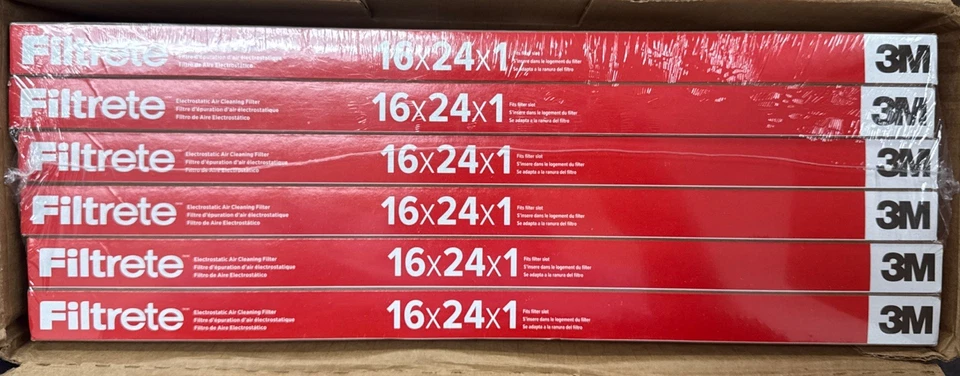 Filtrete 16x24x1 AC Furnace Air Filter MERV 11. MPR 1000 6-Pack (832G) - Image 2 of 4
