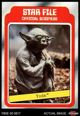 1980 Topps Star Wars The Empire Strikes Back #9 Yoda 5 - EX