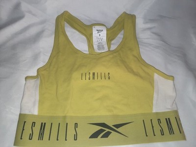 Womens Reebok Les Mills Low Impactlette Yellow Sport Bra Size S Small