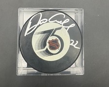 Dino Ciccarelli Signed NHL 75th Anniversary Hockey Puck-JSA CI09931