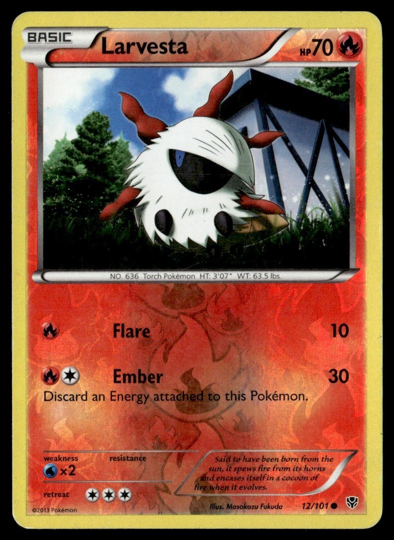 2013 Black & White - Plasma Blast Larvesta Basic/Common #12