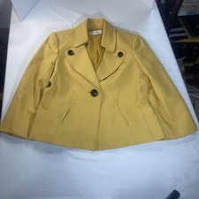 Evan Picone Women s Lined Jacket Size 10 Yellow