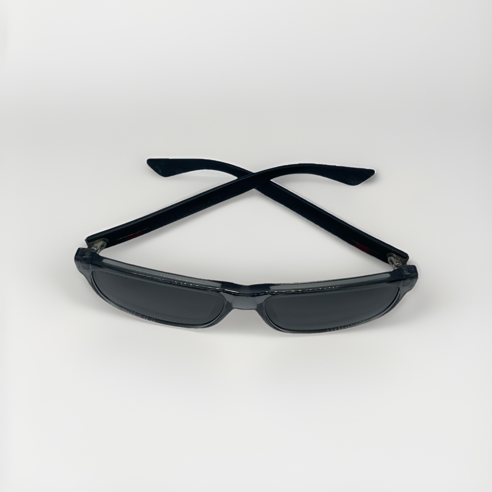 Gucci GG0010S 004 Rectangular Sunglasses Smoke Gr… - image 3