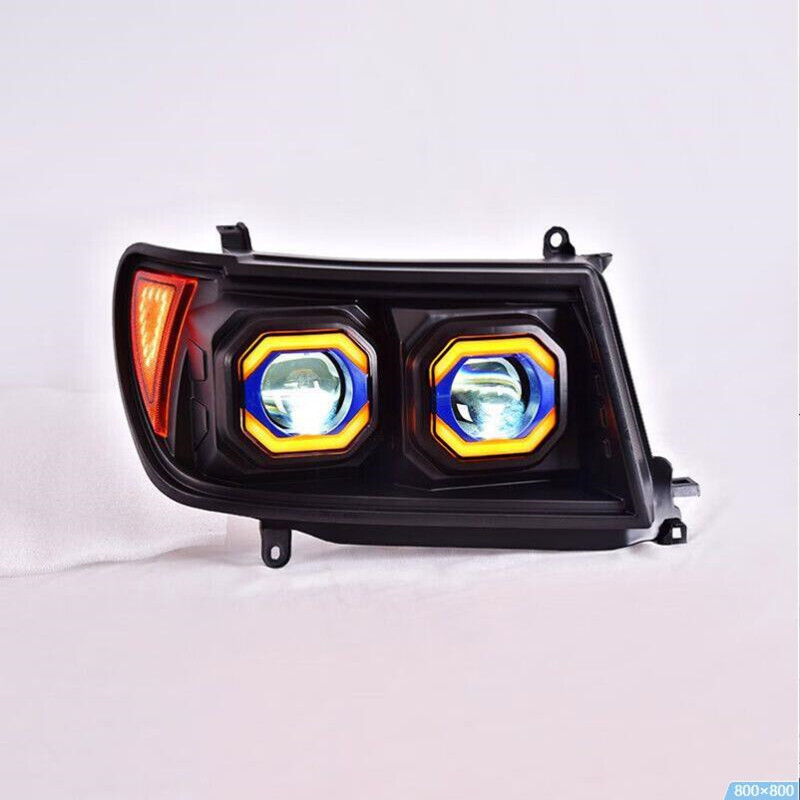 LED Headlights Lens Assembly 2x for For 1998-2007 Toyota Land