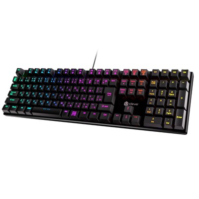 Iclever Gaming Keyboard, Red Axis, Mechanical Keyboard, Japanese Layout,  No.11