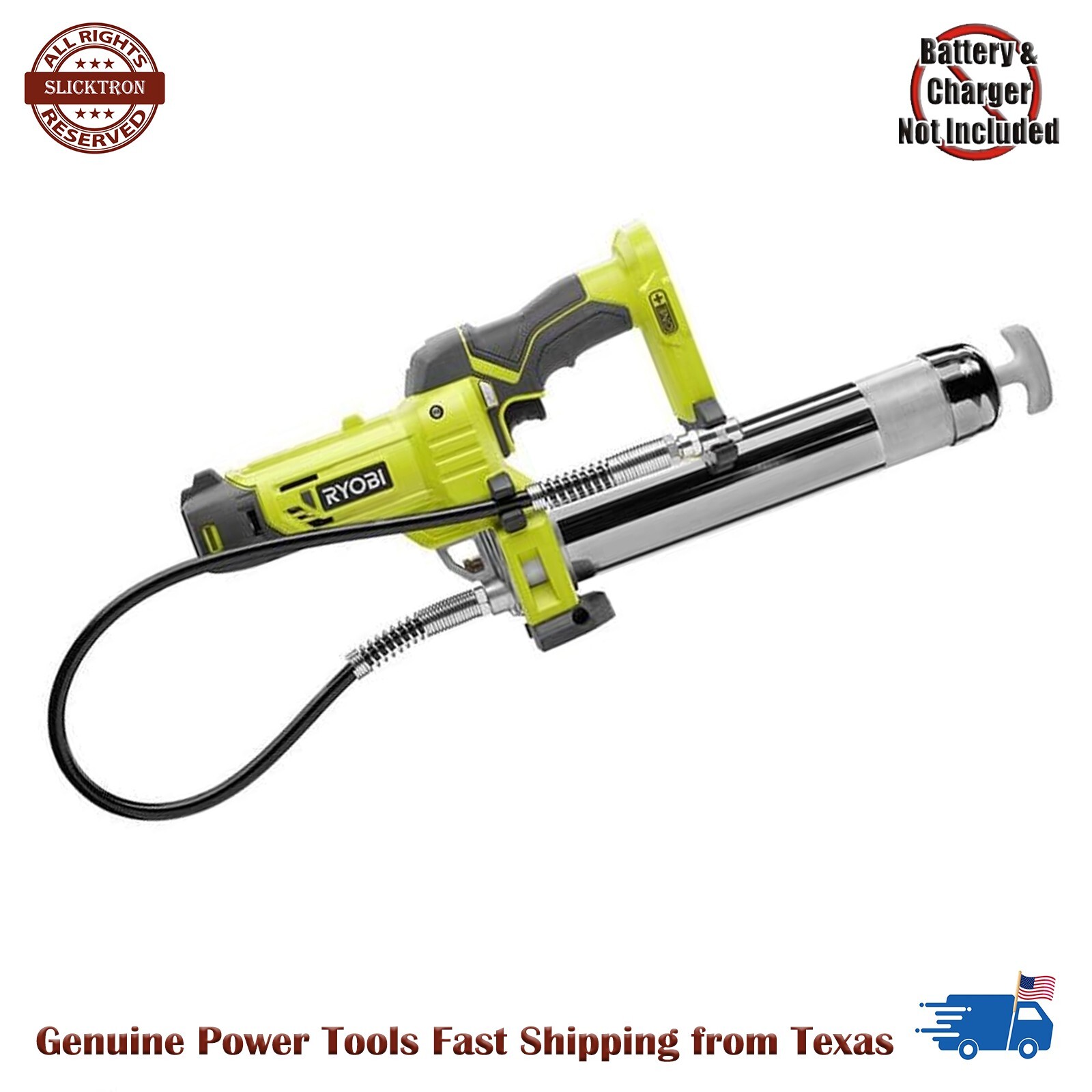 RYOBI P3410 ONE+ 18V Cordless LED Grease Gun W/ 30 in. Flexible Hose