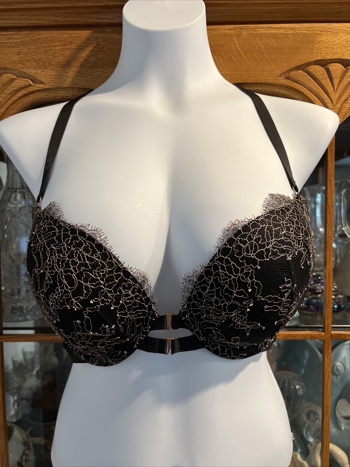 VICTORIAS SECRET Very Sexy BRA STRAPPY CAGE Harness B… Gem