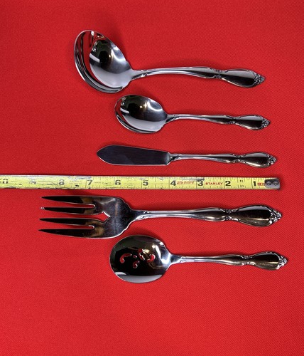 Oneida Community Chatelaine Serving Pieces Stainless Flatware Set Of 10 - Picture 17 of 18