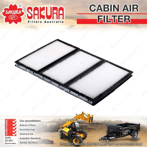 Sakura Cabin Air Filter for Komatsu D275A5R WA180 500 I6 12V WA803 I4 8V 00-On - Picture 1 of 2