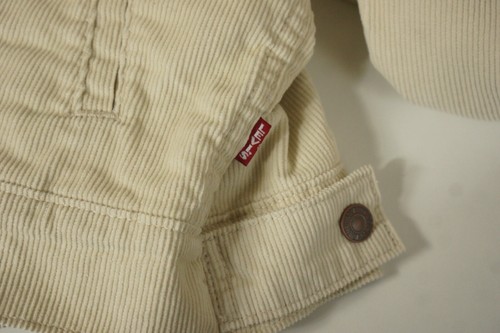 Women Levi's Slim Sherpa Corduroy Trucker Jacket XS VAP551 - Picture 5 of 9