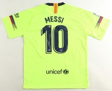 Lionel Messi Signed Barcelona FC Nike Style Jersey Beckett Current 1 Player