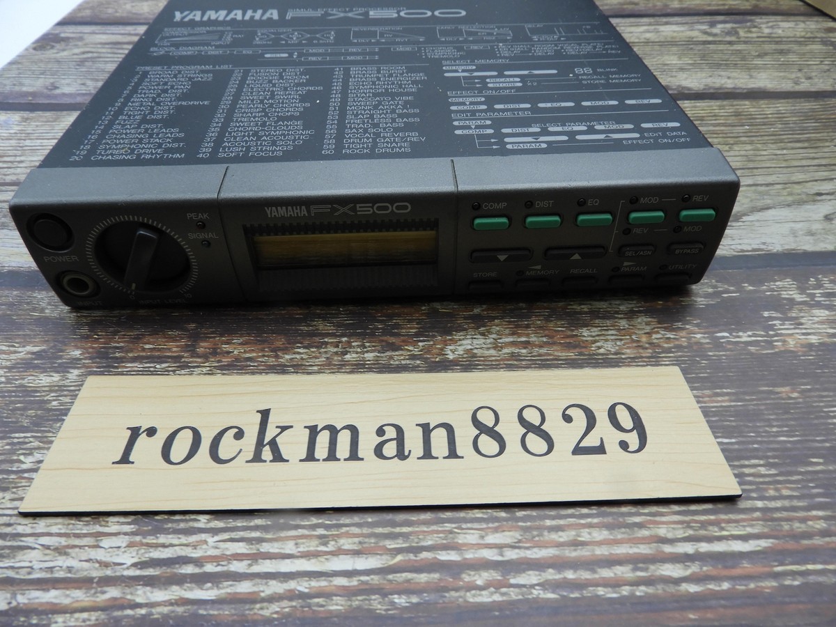 ギター YAMAHA FX500 Simul-Effect Processor YAMAHA FX500 SIMUL-EFFECT PROCESSOR Guitar Effect | eBay