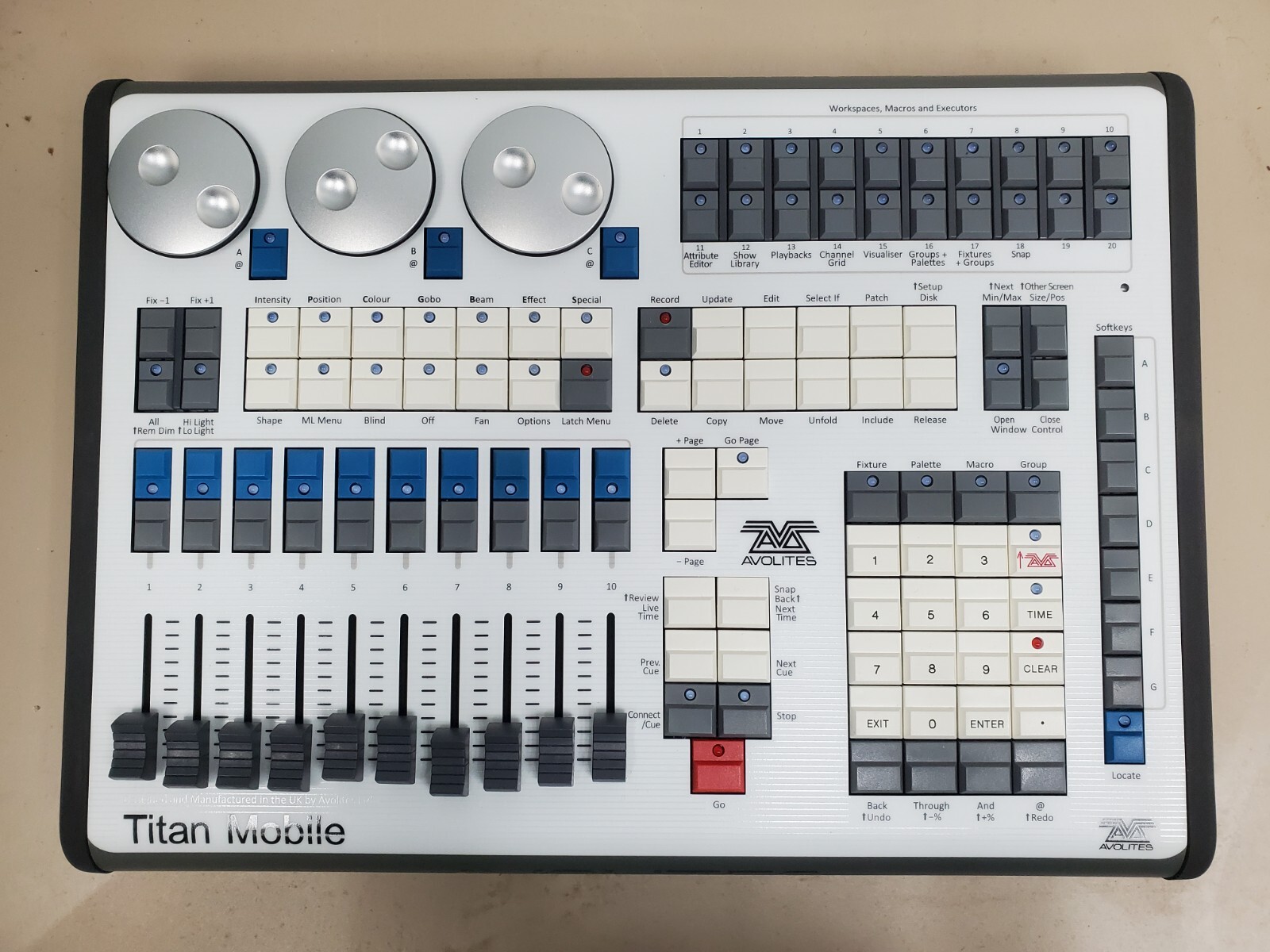 Avolites Titan Mobile Lighting Console (NO POWER SUPPLY) eBay