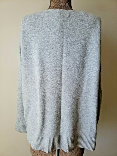 Suéter Sonoma Mujer XL Gris con Púrpura Verde Floral Bordado Suave Pullover - Imagen 3 de 8