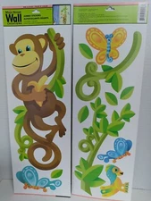 Monkey In Jungle Safari Wall Wallies REMOVEABLE WALL DECOR