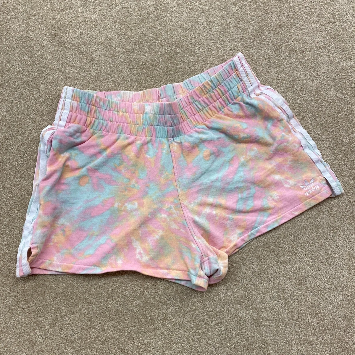 Adidas tie dye shorts womens cheap