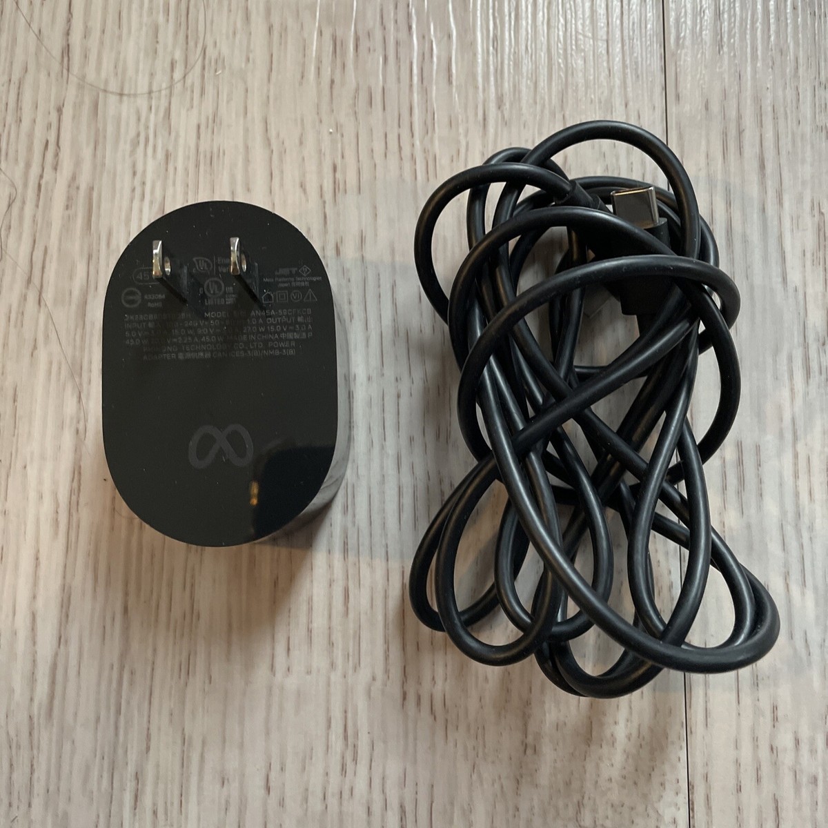 45W power charger charging adapter for Meta Quest Pro USA plug and