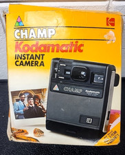 Kodak Champ Kodamatic Instant Camera w/Original Box Vintage Collector Read