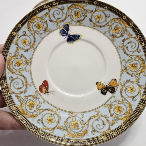 Grace Teaware Butterflies with Blue Ornament Fine Porcelain 14-piece Tea Set - Picture 17 of 20