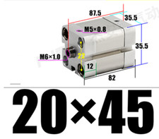 New 1pc ADN20 45-P-A cylinder internal thread cylinder
