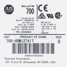 New Allen Bradley 700-HRM12TA17 AB 700HRM12TA17 SerC Timing Relay 1pcs fast ship