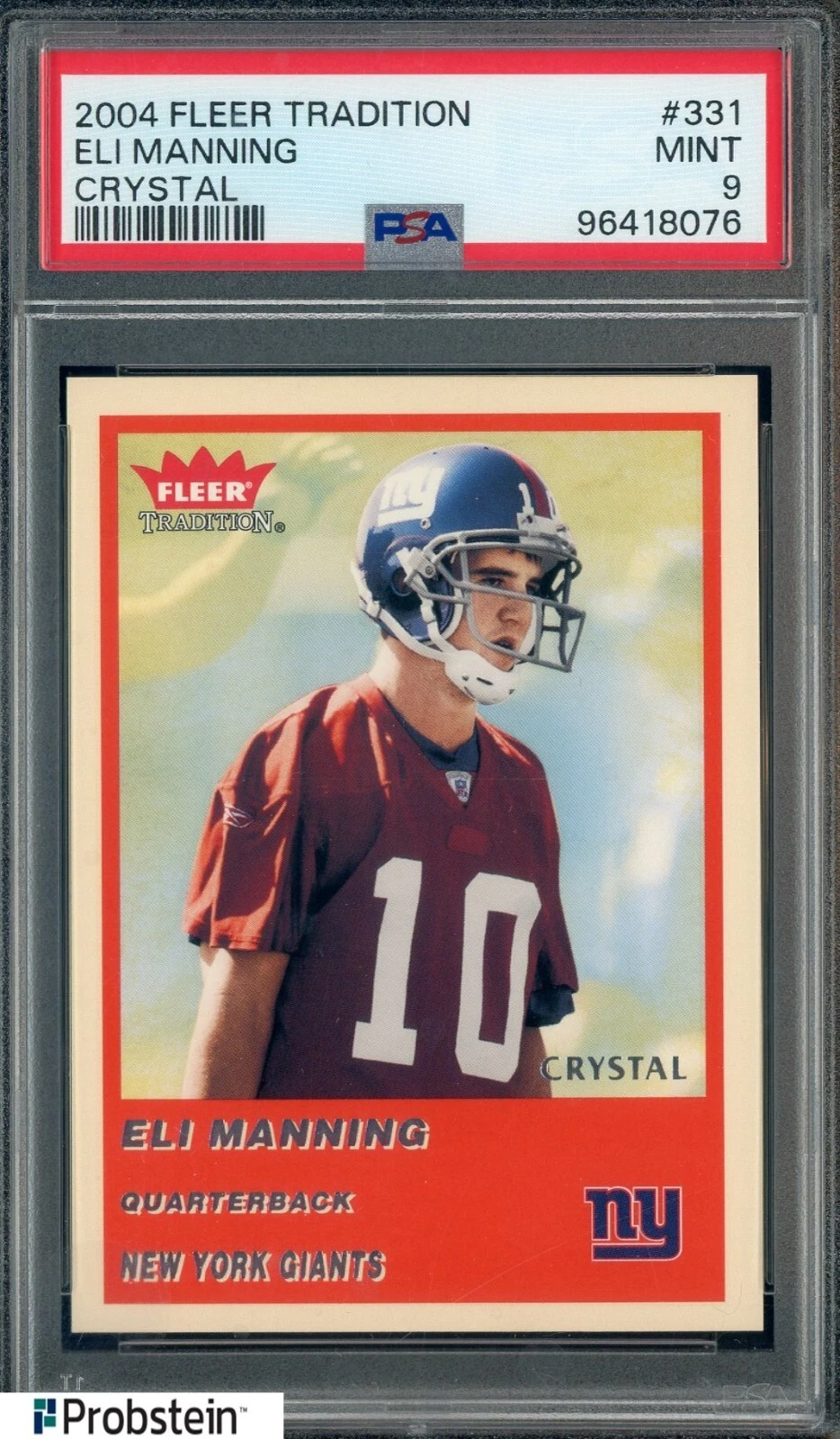 Eli Manning Fleer Tradition #331 Crystal