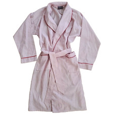 Vintage JC Penney Contemporary Robe Bath Red Smoking Sleep Lounge Belt Pockets